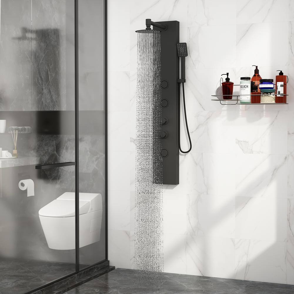 Kingdely 51.3 in. 3Jet Stainless Steel Shower Tower, Shower System