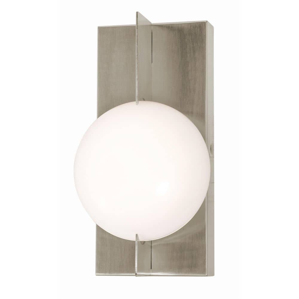 Gates 1-Light Satin Nickel Wall Sconce with Acrylic Shade price history on PriceWatchPro
