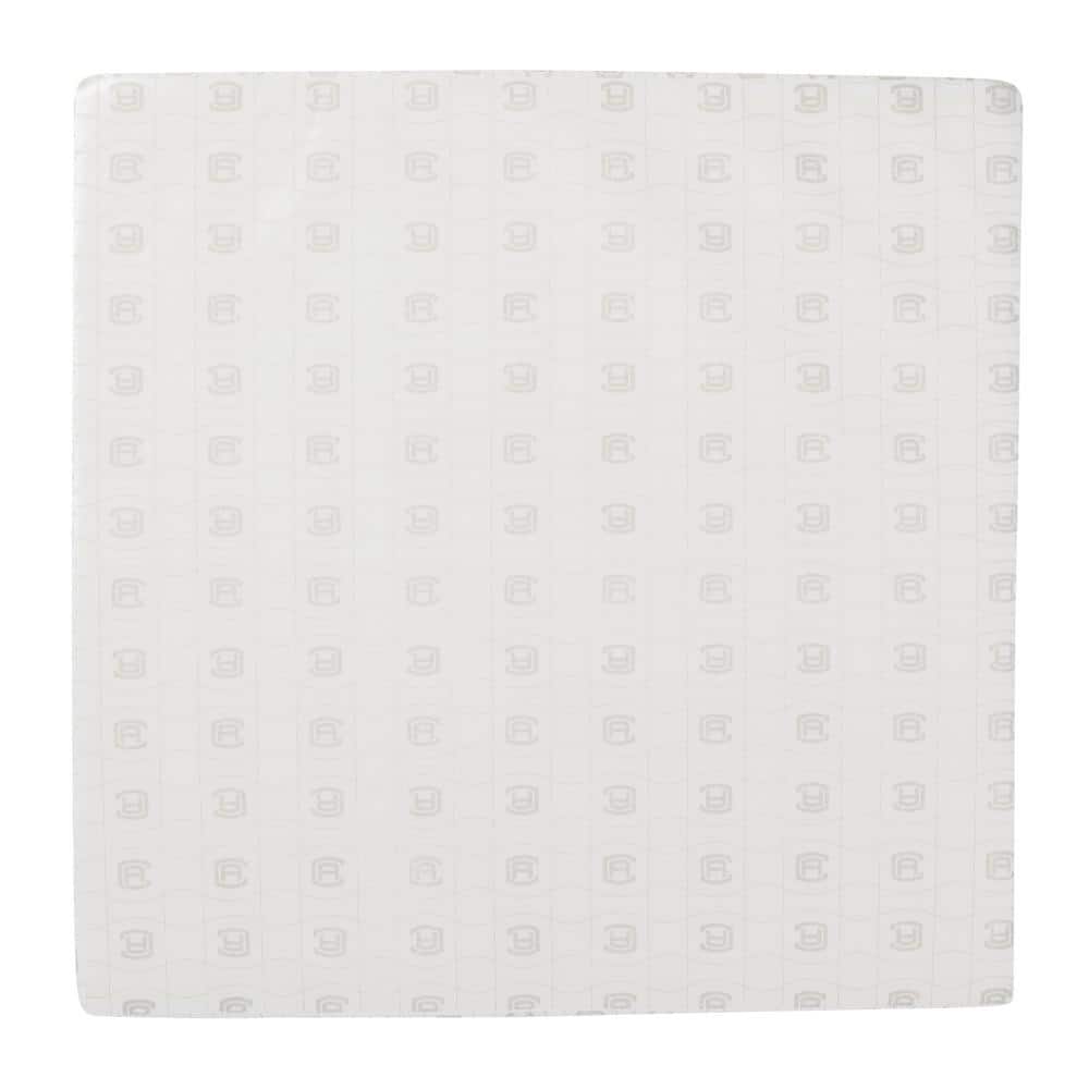 White High-Density Foam Square Patio Lounge Cushion