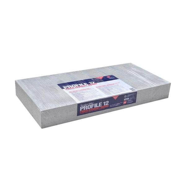 GAF - WeatherSide Profile12 12 in. x 24 in. Fiber-Cement Siding Shingle (18-Bundle)