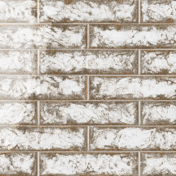 Gaudi React Brick Alpine 2 in. x 10 in. Porcelain Floor and Wall Tile (5.78 sq. ft. /Case)
