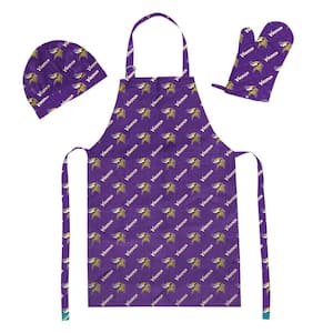 NFL Vikings 3-Piece Set Apron Mitt Hat