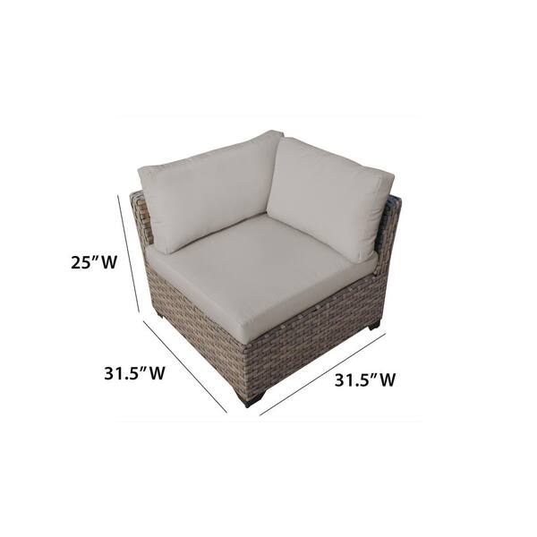 TK CLASSICS Monterey 8-Piece Wicker Patio Conversation