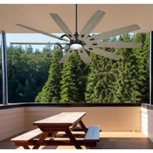 Barn H20 84 in. LED Indoor/Outdoor Coal Smart Ceiling Fan with Remote Control