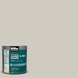 1 qt. Designer Collection #DC-007 Tranquil Gray Semi-Gloss Enamel Interior Cabinet & Trim Paint
