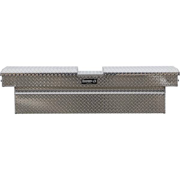 Buyers Products Company 23 in. x 27 in. x 71 in. Diamond Tread Aluminum Gull Wing Crossover Truck Tool Box