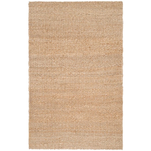 SAFAVIEH Natural Fiber Beige 4 ft. x 6 ft. Solid Area Rug