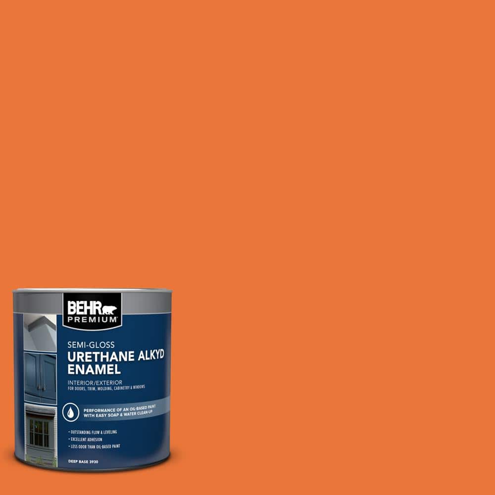 1 qt. Home Decorators Collection #HDC-MD-27 Tart Orange Semi-Gloss Enamel Urethane Alkyd Interior/Exterior Paint price history on PriceWatchPro