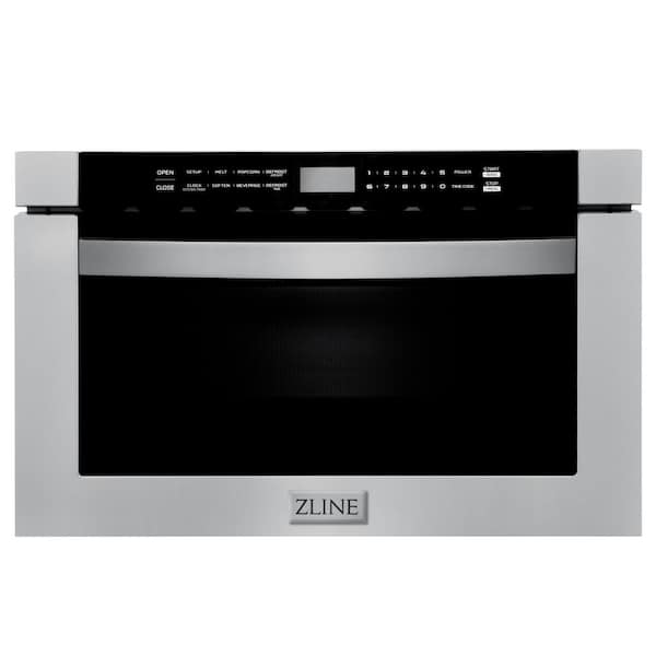 24 in. 1000-Watt Built-In Microwave Drawer with Auto-Touch Control Panel in Brushed Stainless Steel