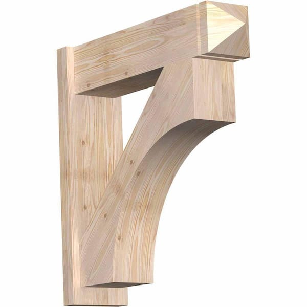 Ekena Millwork 8 in. x 30 in. x 30 in. Westlake Arts and Crafts Smooth Douglas Fir Outlooker