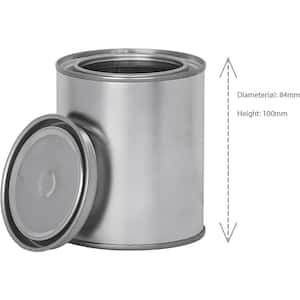 WUWEOT 8 Pack Metal Paint Cans, 1/2 Empty Pint Size Paint Buckets