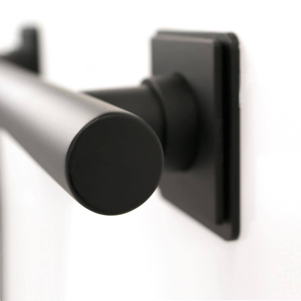 12-inch Matte Black Stainless Steel Wall Mounted Grab Bar