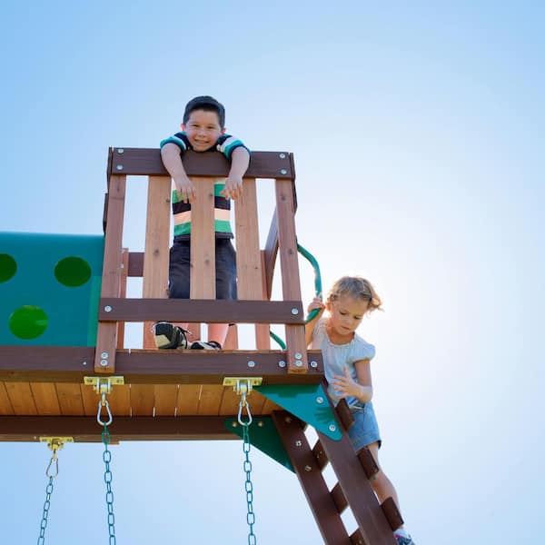 Backyard Discovery Woodridge Elite All Cedar Swing Set Playset