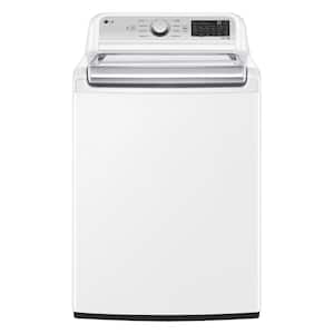 5.3 cu. ft. SMART Top Load Washer in White with 4-way Agitator, NeverRust Drum and TurboWash3D Technology