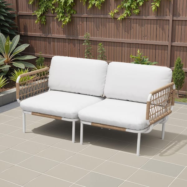 Crestlive Products 6-Piece Rattan Aluminum Outdoor Sectional Set
