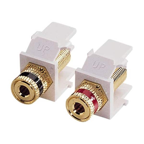 Leviton Binding Posts - White (2-Pack)