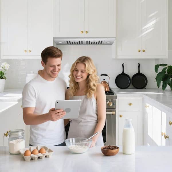 30 in. 600 CFM Convertible Insert Range Hood with 4-Speed Control,Low Noise,Long-Term Warranty,Lights in Stainless Steel