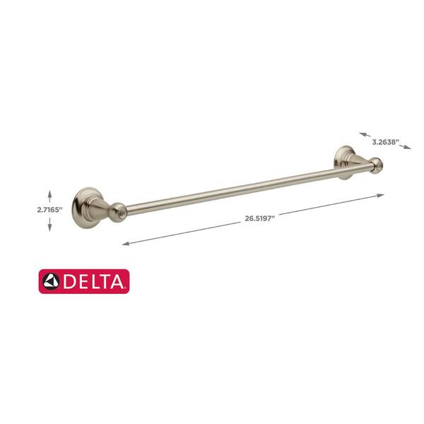 home depot towel bars brushed nickel
