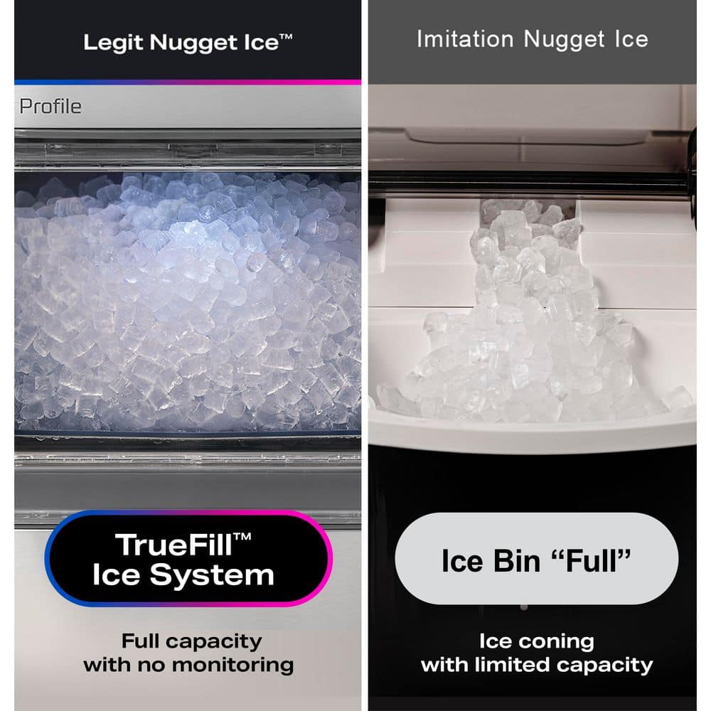GE Profile Profile Opal 2.0 38 lbs. Ultra Nugget Ice Maker with Scale Inhibiting Filter, with Wifi in White