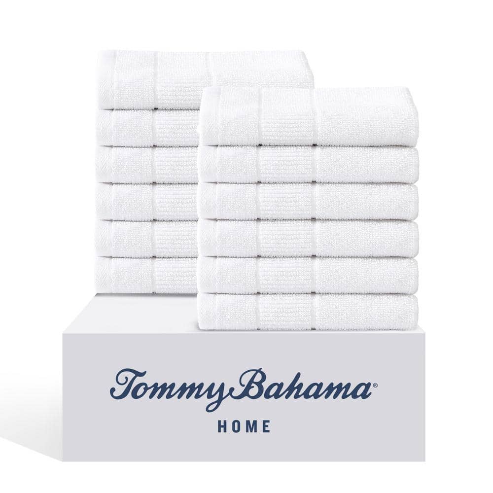 White Cotton Fast-Drying 2-Piece Washcloth Set