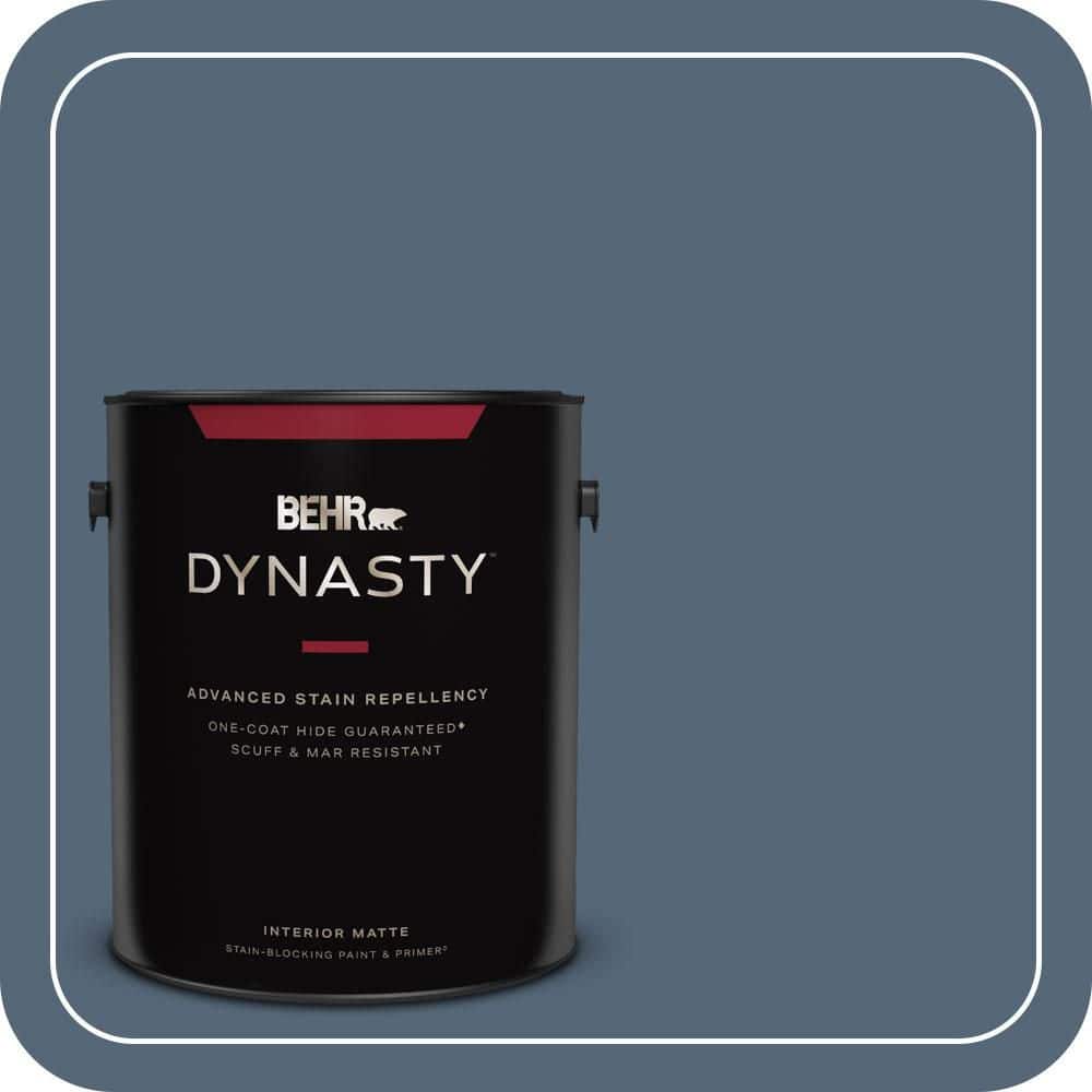 1 gal. #S510-6 Durango Blue One-Coat Hide Matte Interior Stain-Blocking Paint & Primer price history on PriceWatchPro