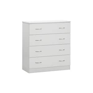 Fundamental Series White Four Drawer 31.5 in. Dresser