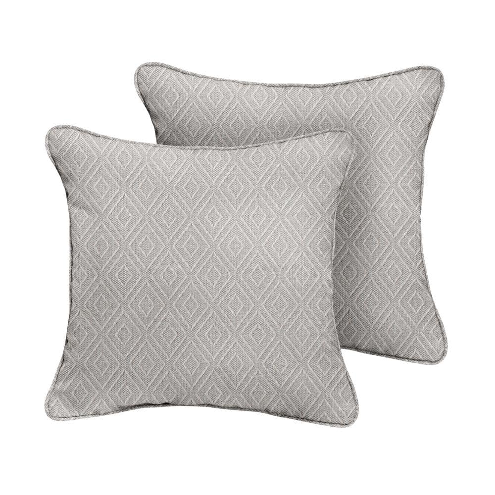 Sunbrella Retain Oyster Square Outdoor Throw Pillow (2-Pack) price history on PriceWatchPro