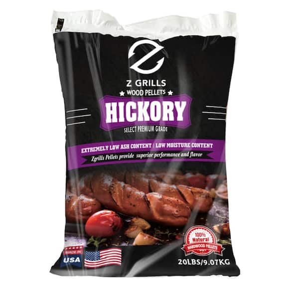 Hickory All-Natural Wood Grilling Pellets, 20 lb. Bag