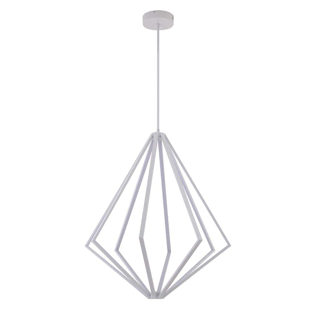 Wesson 25Watt Integrated LED White Chandelier WE03C32WH The Home Depot