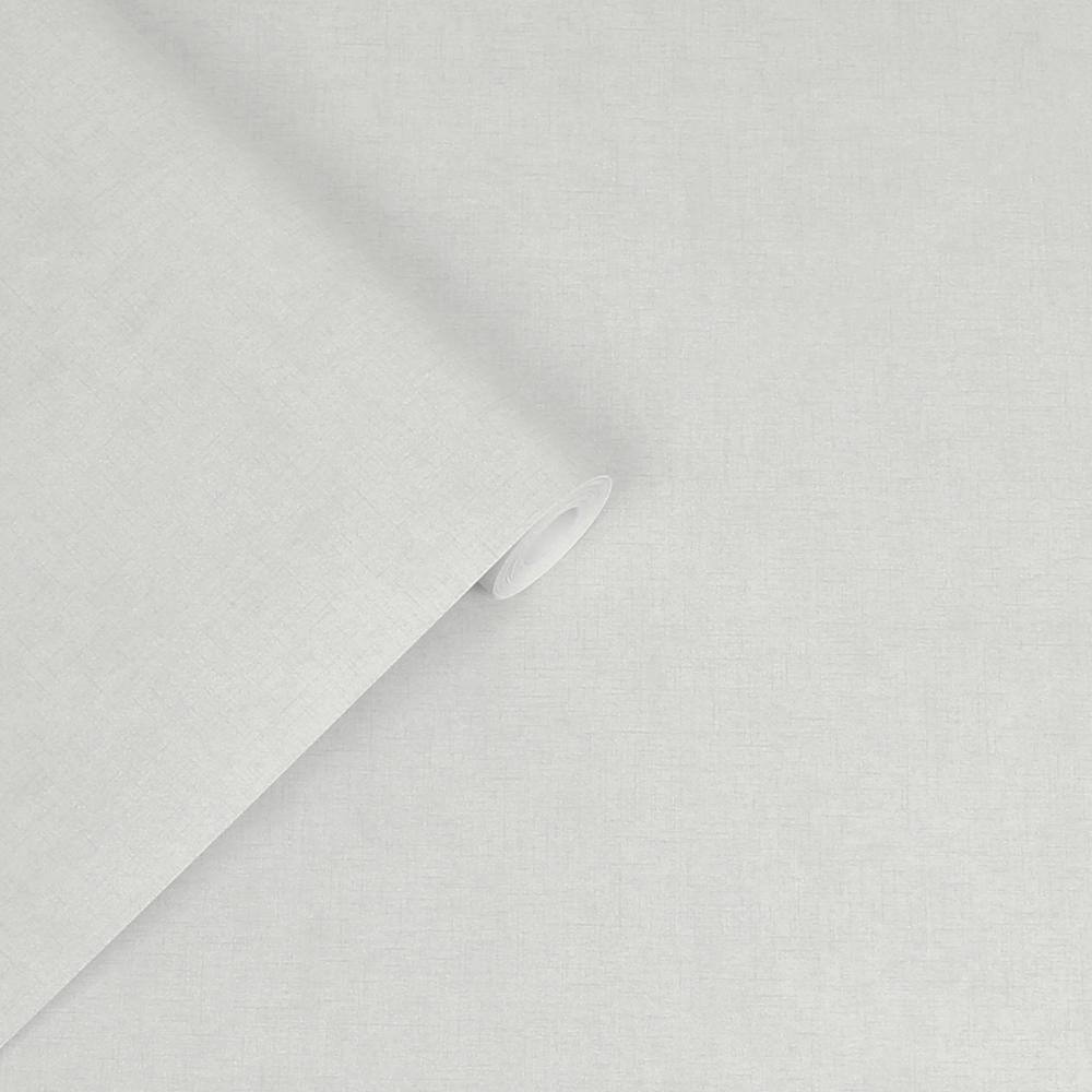 Plain Pale Silver Non-Woven Removable Wallpaper