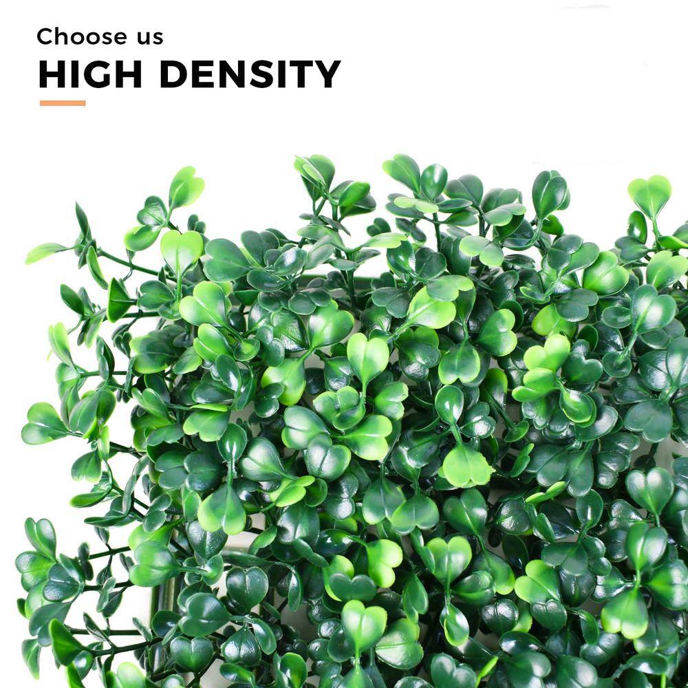 20" x 20" Green Plastic Boxwood Hedge Wall Panels