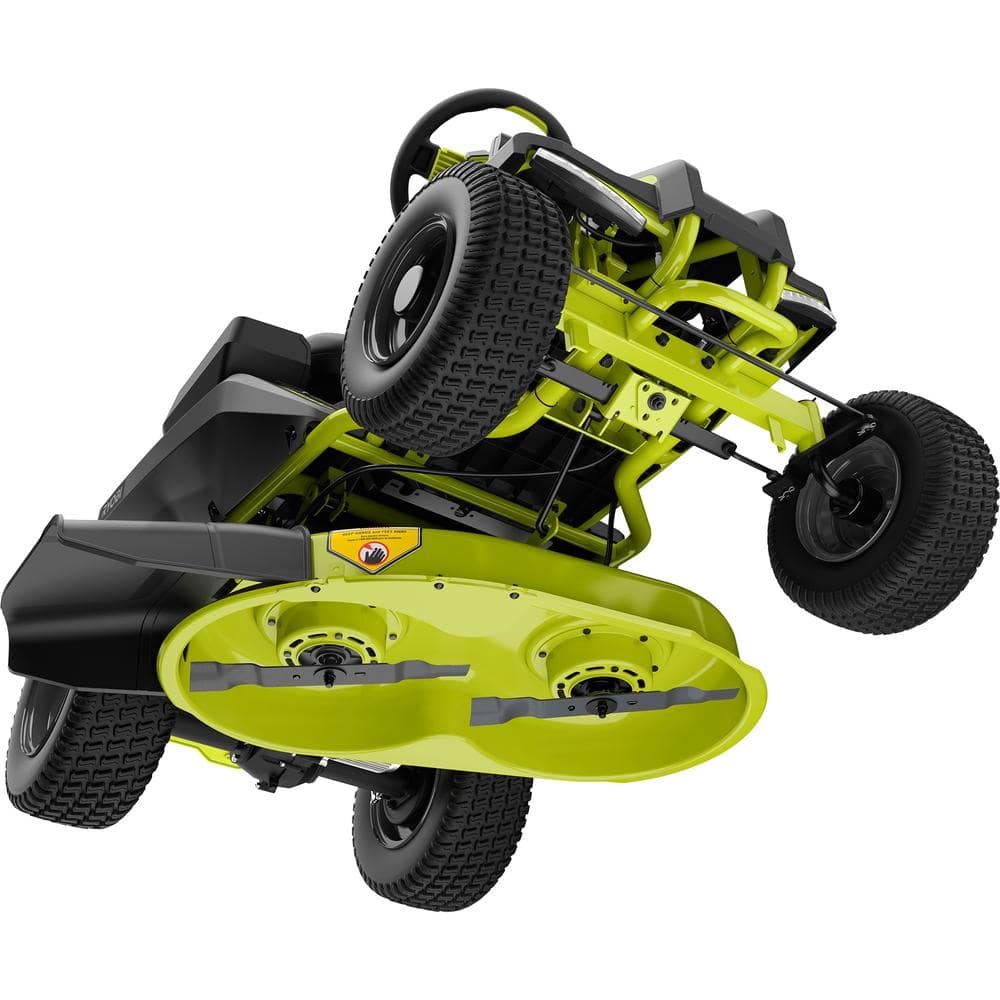48V Brushless 30 in. 50 Ah Battery Electric Rear Engine Riding Mower ...