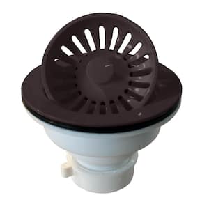 High Density Kitchen Sink Strainer with Push/Pull Strainer Basket in Oil Rubbed Bronze