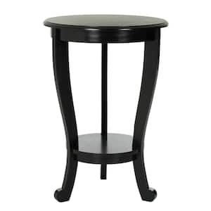 Mary Rustic Black Side Table