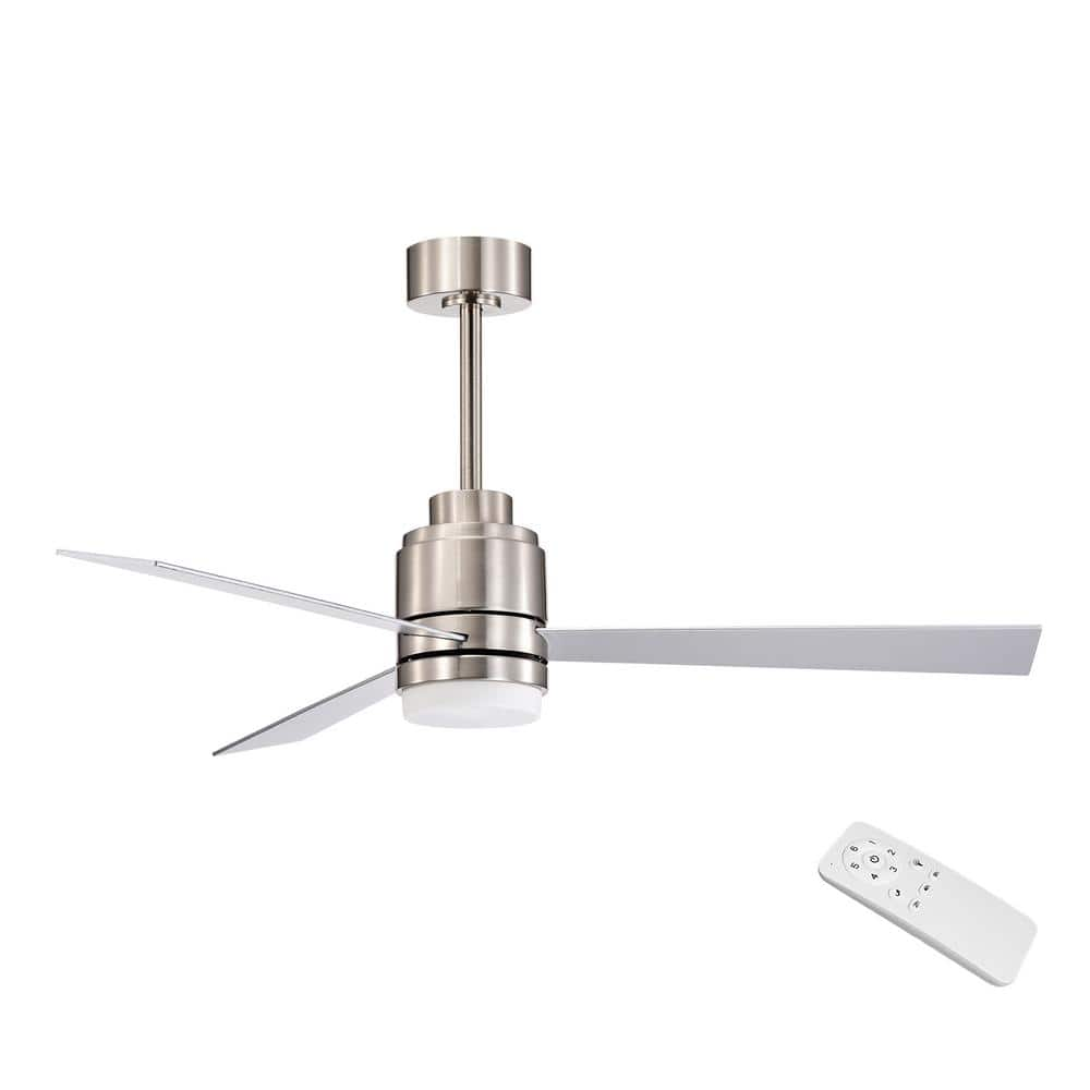 LEDMO Stainless Steel Ceiling Fans with Lights Kits 2 offers Control Methods with Remot