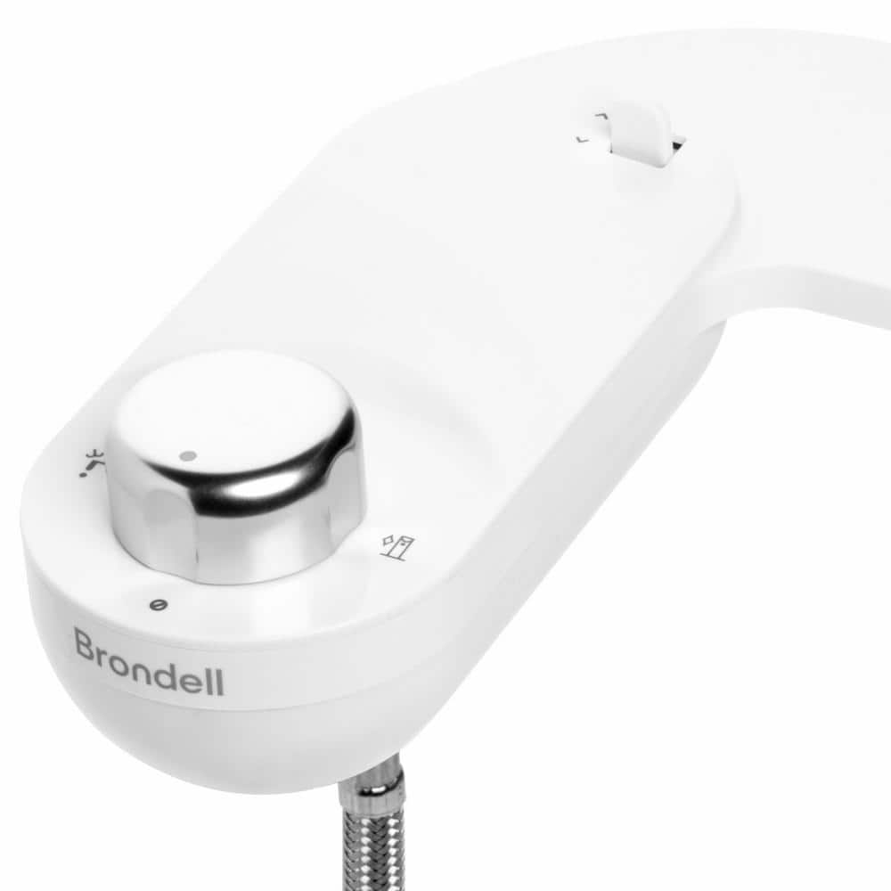 White Eco-Friendly Bidet Attachment with Aluminum Knob