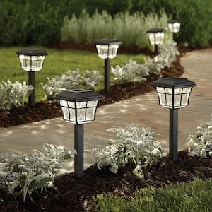 Lot of 6 _ Garden/Yard LED Solar Landscape Path Lights Multi Color or White 