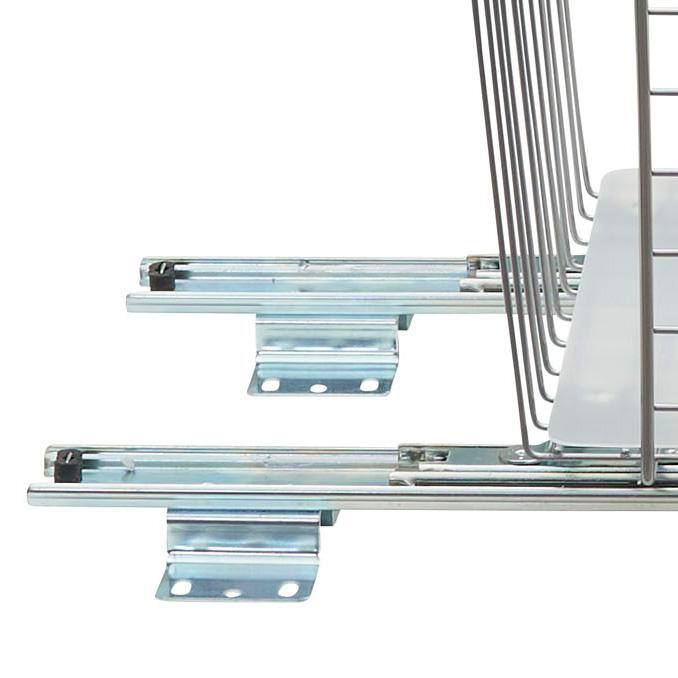 Silver Industrial-Grade Sliding Vegetable-Fruit Bin with PE Liner