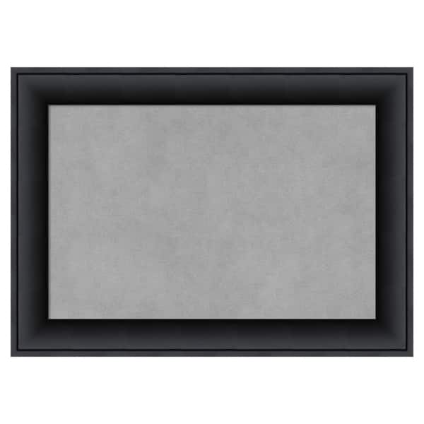 Amanti Art Nero Black 21 in. x 15 in. Framed Magnetic Board
