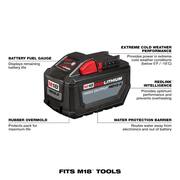 M18 FUEL 18V Lithium-Ion Brushless Cordless Super SAWZALL Orbital Reciprocating Saw & High Output 12.0Ah Battery