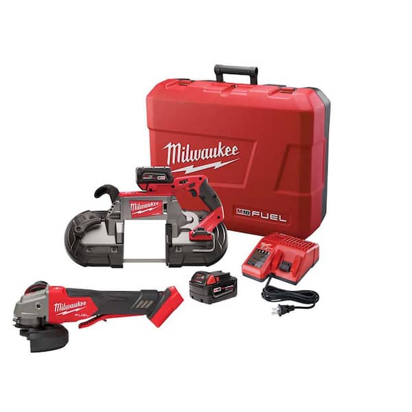 Milwaukee M18 FUEL 18-Volt Lithium-Ion Brushless Cordless Deep Cut Band Saw Kit w/M18 FUEL Grinder