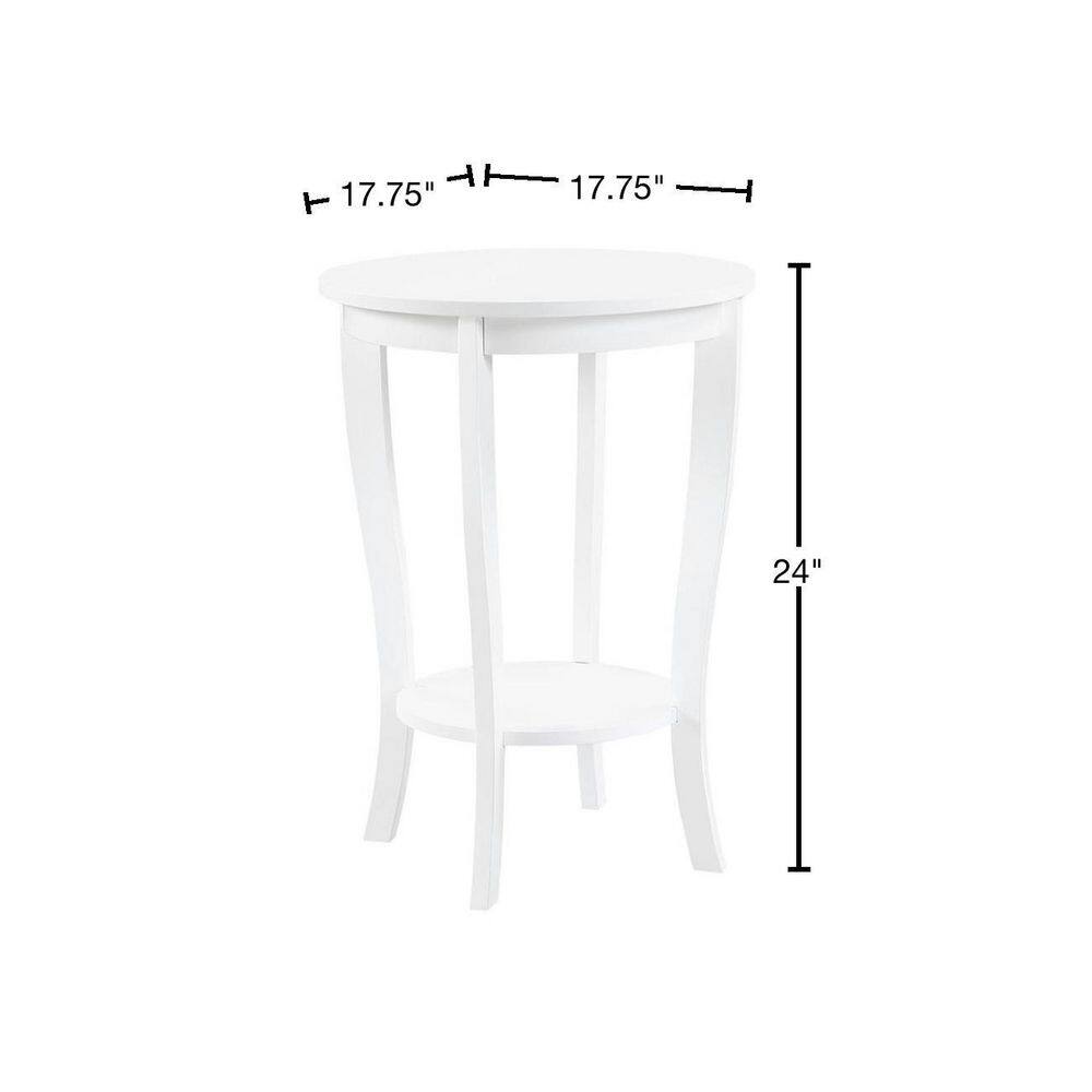 American Heritage Cranberry Red Round End Table - thumbnail 10
