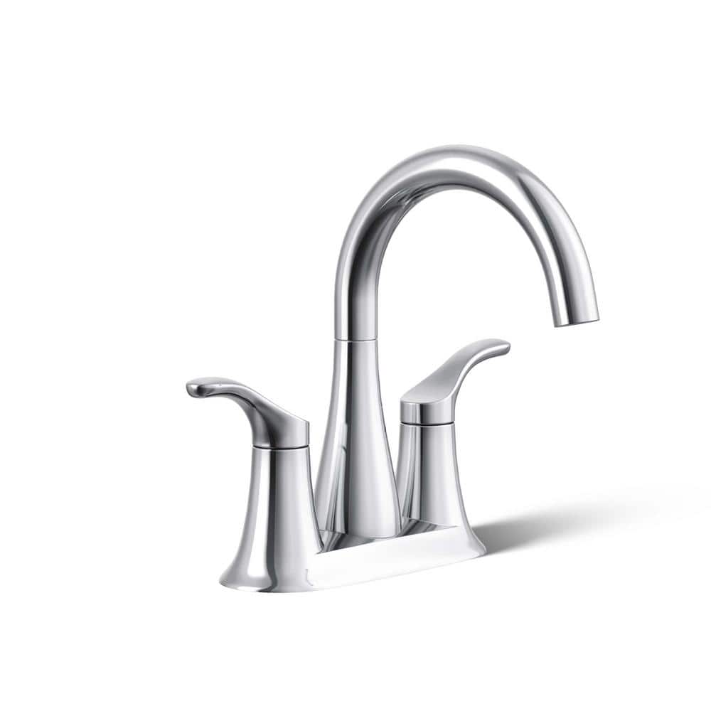 Simplice Double-Handle 1.2 GPM 4 in. Centerset Bathroom Sink Faucet in Polished Chrome price history on PriceWatchPro