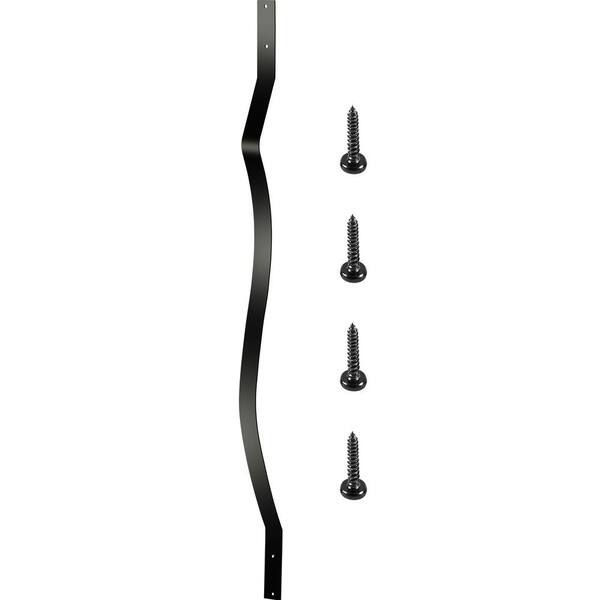 32.25 in. x 1 in. Deck Balusters Staircase Baluster Staircase Iron Baluster Wave Arc Baluster for Outdoor (26-Pack)
