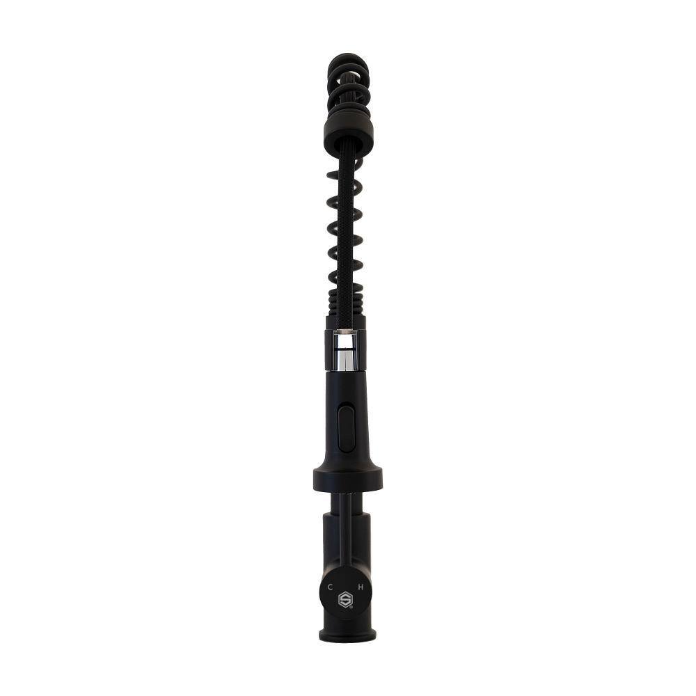 Matte Black Stainless Steel Pull Down Kitchen Faucet