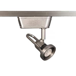 1-Light Brushed Nickel Low Voltage Track Head with 8-Watt LED Bulb 50-Watt Max for H Track