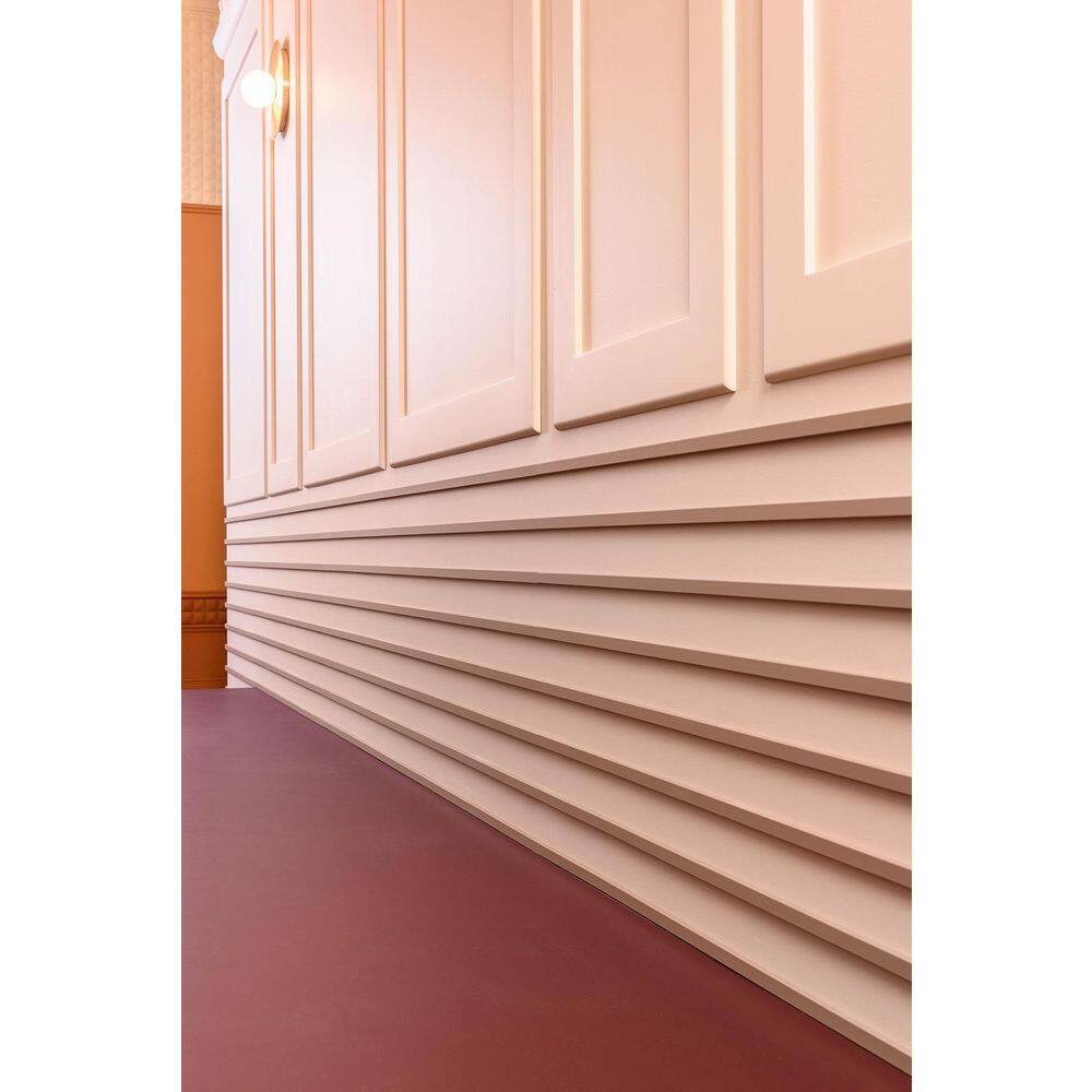 Primed White High Impact Polystyrene Baseboard Moulding Set