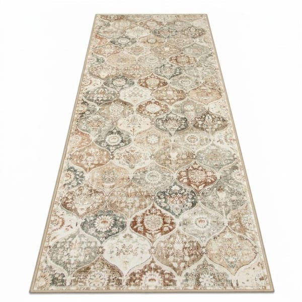 2' x 6' Trellis Washable Non-Slip Runner Rug