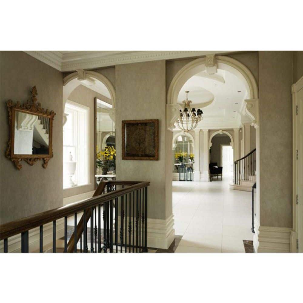 78-Inch White Polyurethane Dentil Crown Moulding