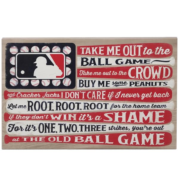 Open Road Brands MLB Canvas Flag Wall Art 90181132-S - The Home Depot